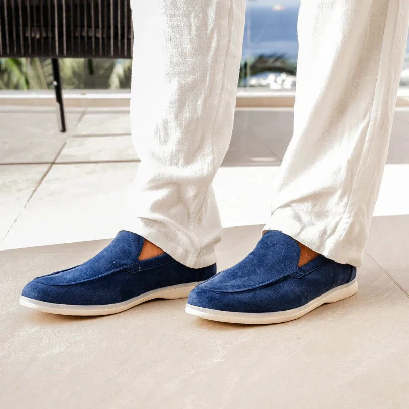 Men's Orthopedic Suede Loafers | Classic Wide Fit Slip-On Comfort Shoes - Image 10