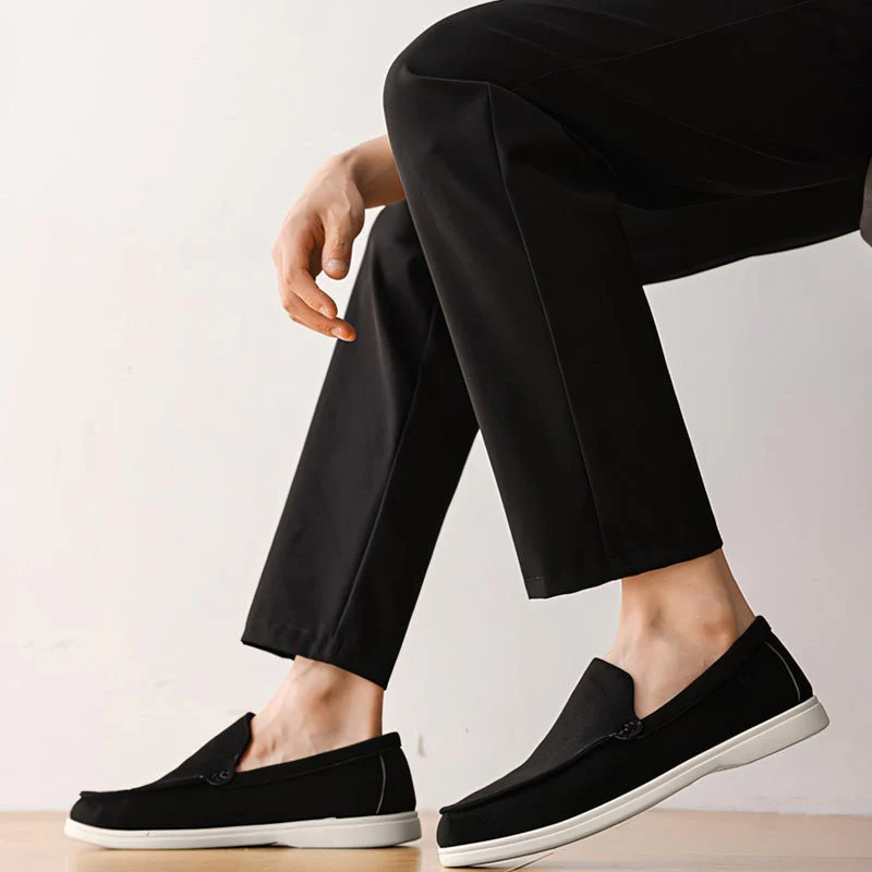 Men's Orthopedic Suede Loafers | Classic Wide Fit Slip-On Comfort Shoes - Image 4