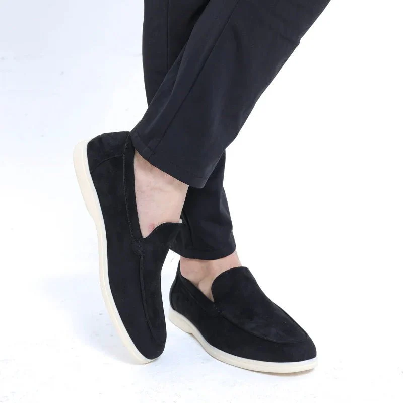 Men's Orthopedic Suede Loafers | Classic Wide Fit Slip-On Comfort Shoes - Image 6