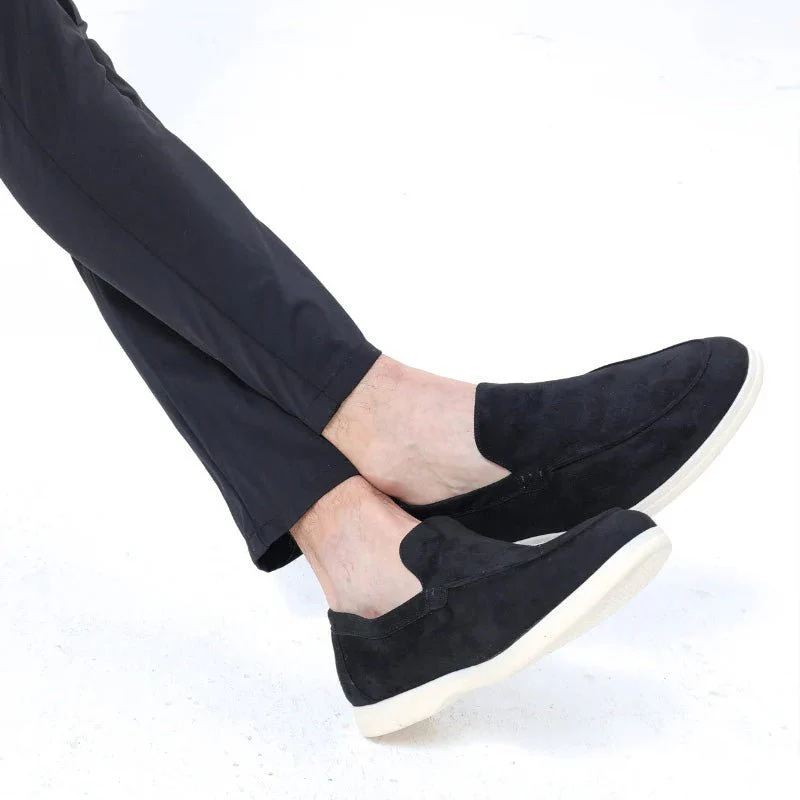 Men's Orthopedic Suede Loafers | Classic Wide Fit Slip-On Comfort Shoes - Image 7
