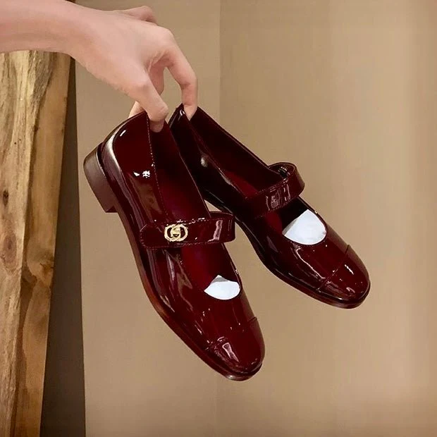 Women's Wide Toe Mary Jane Flats with Arch Support | Comfort Shoes - Image 13