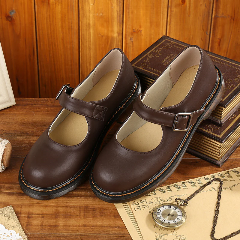 Women's Orthopedic Mary Jane Flats | Classic Leather Everyday Shoes - Image 3