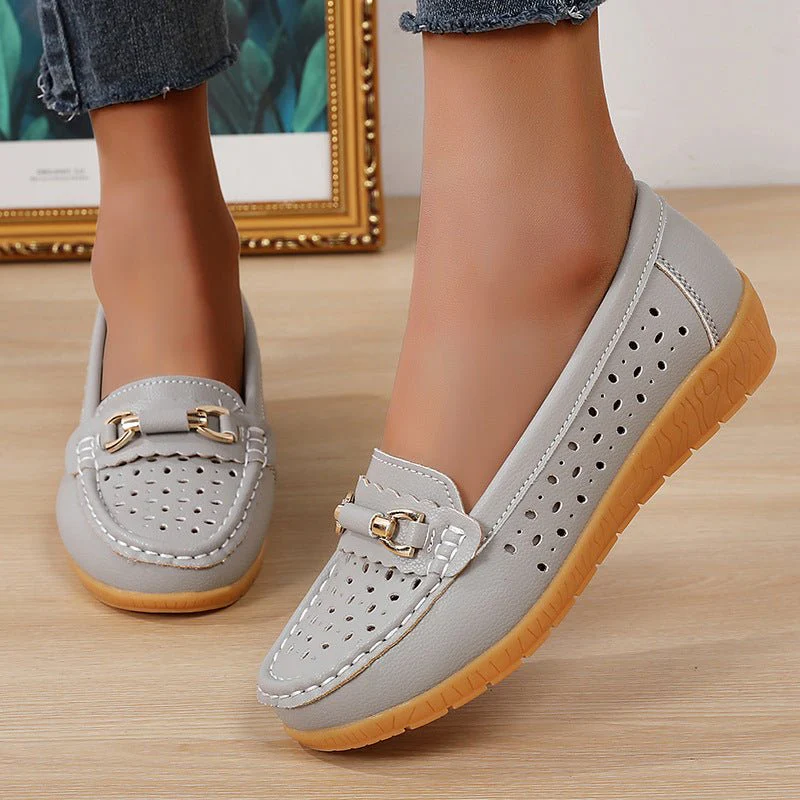 Women's Orthopedic Perforated Loafers | Breathable Slip-On Moccasins - Image 4