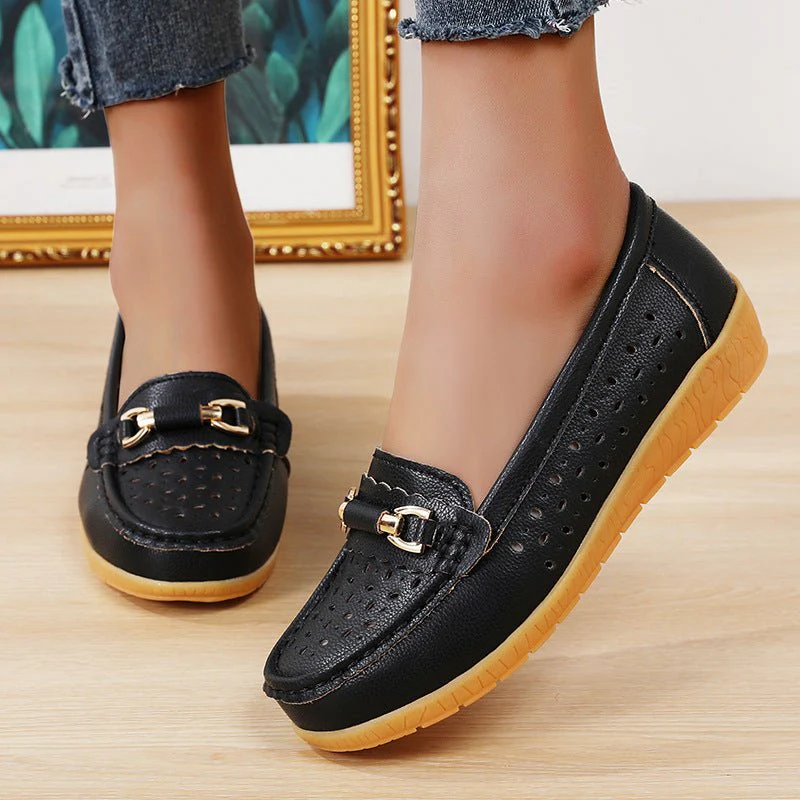 Women's Orthopedic Perforated Loafers | Breathable Slip-On Moccasins - Image 7