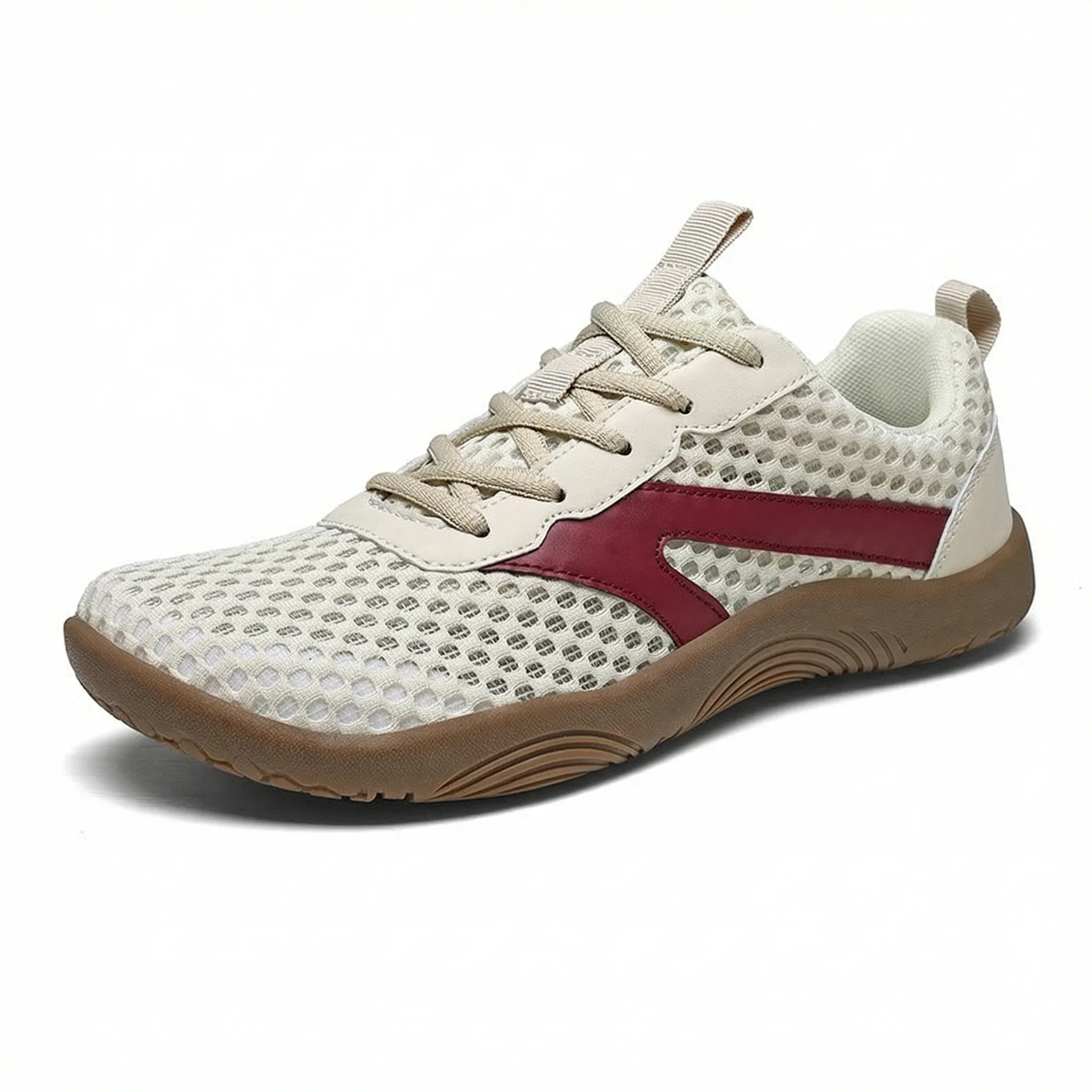 Men’s Wide Fit Walking Trainers – Lightweight Breathable Mesh, Natural Support
