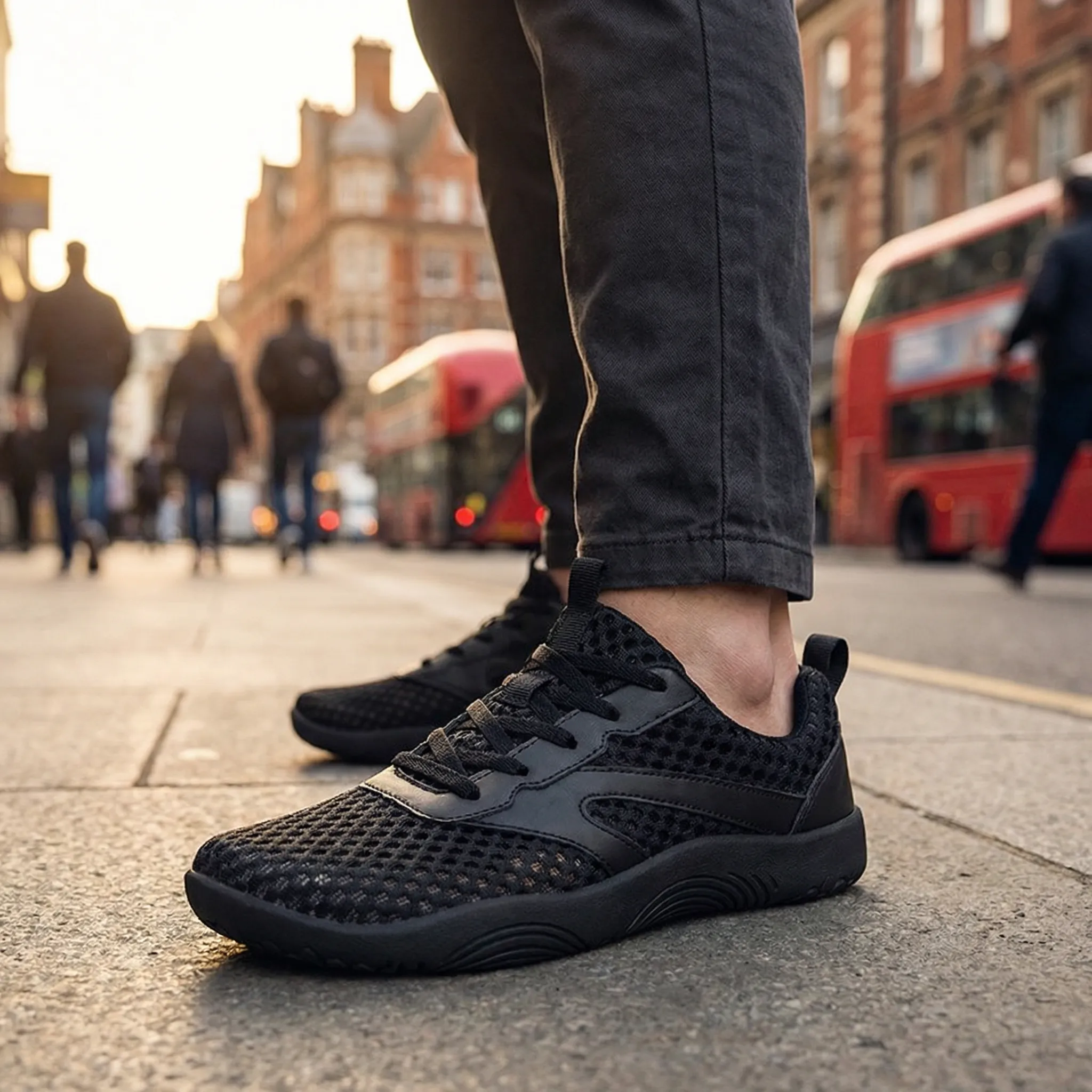 Men’s Wide Fit Walking Trainers – Lightweight Breathable Mesh, Natural Support - Image 11
