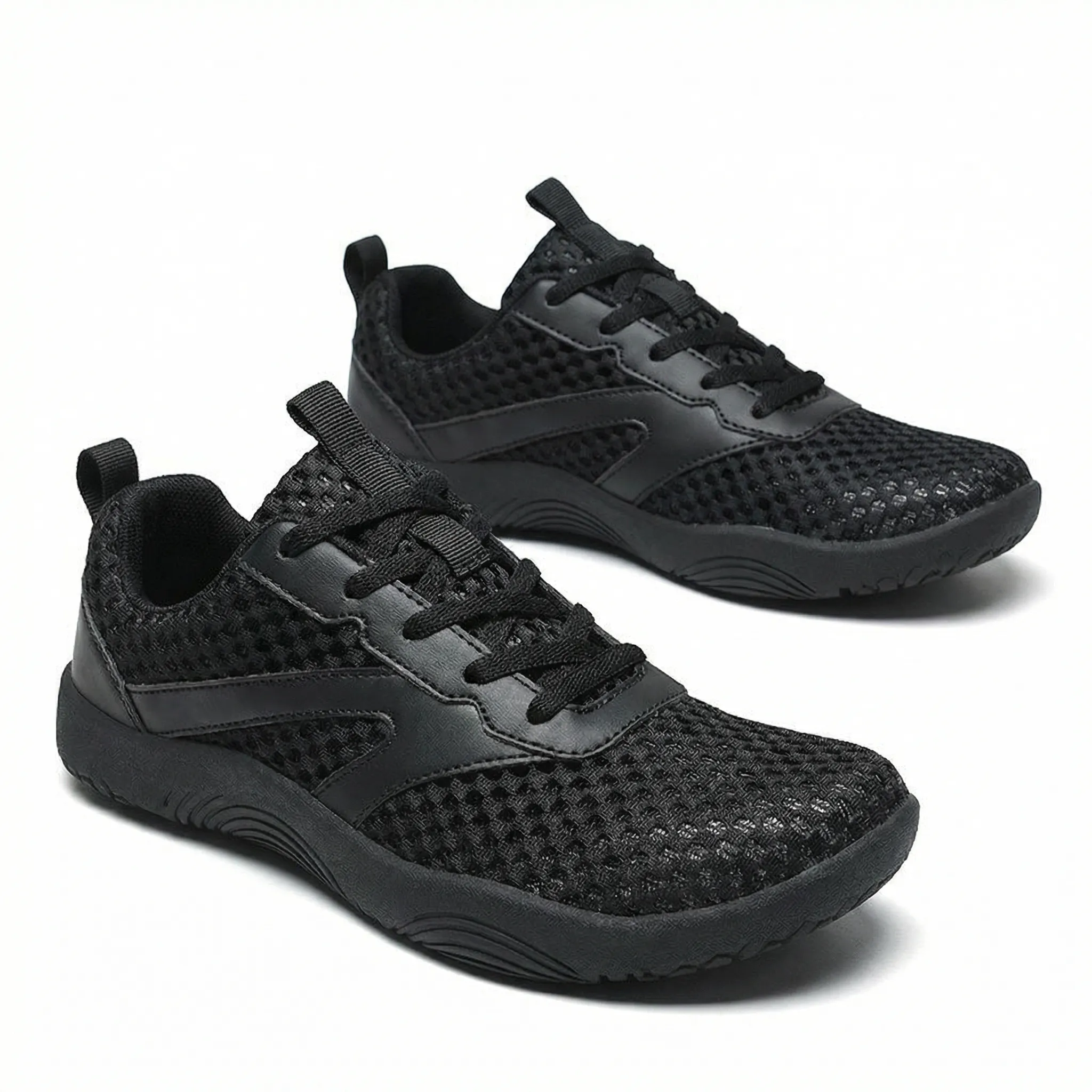 Men’s Wide Fit Walking Trainers – Lightweight Breathable Mesh, Natural Support - Image 3