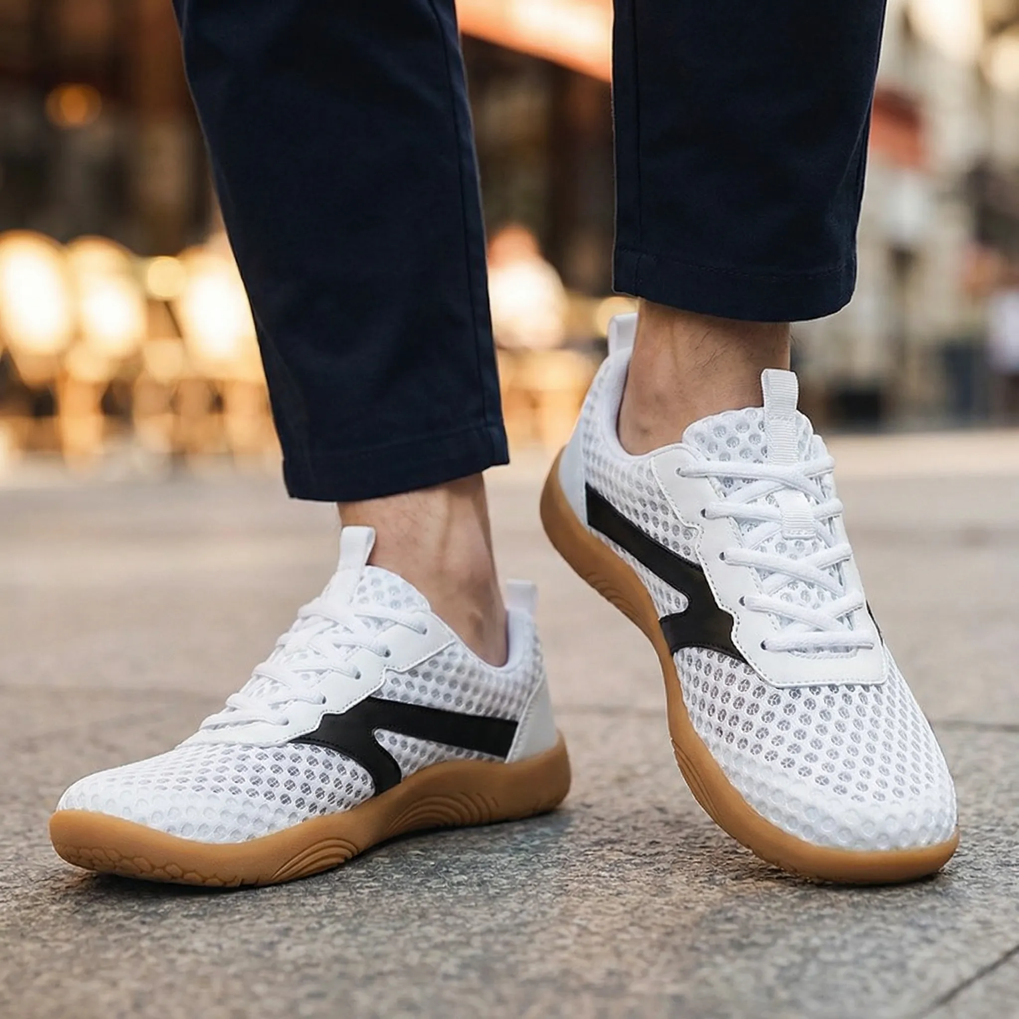 Men’s Wide Fit Walking Trainers – Lightweight Breathable Mesh, Natural Support - Image 5