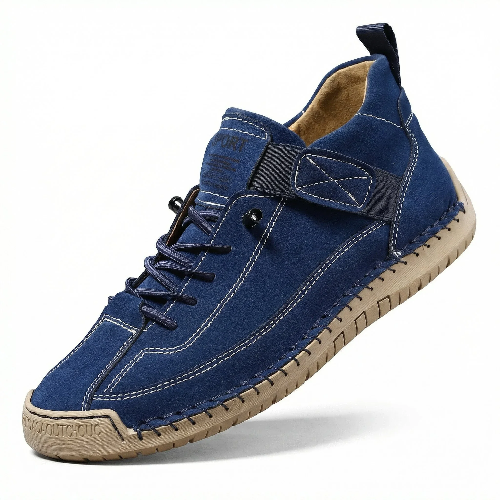 Men’s Orthopedic Extra Wide Leather Ankle Boots – Hand-Stitched Comfort - Image 12