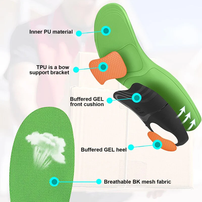 Orthopedic Arch Support Insoles for Flat Feet & Foot Alignment - Image 4