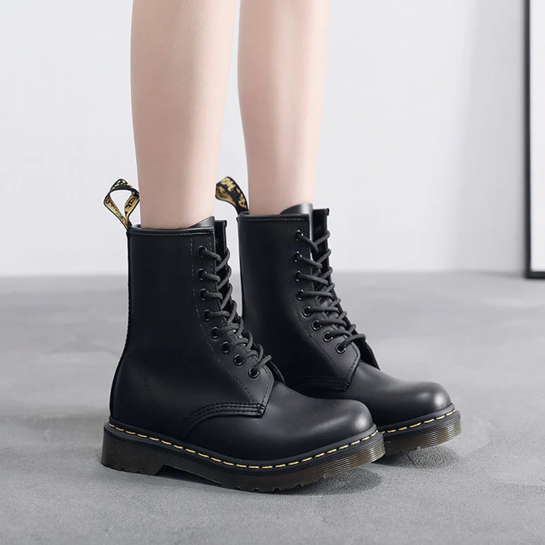 Stylish Waterproof Orthopedic Combat Boots | Unisex Wide Fit - Image 3