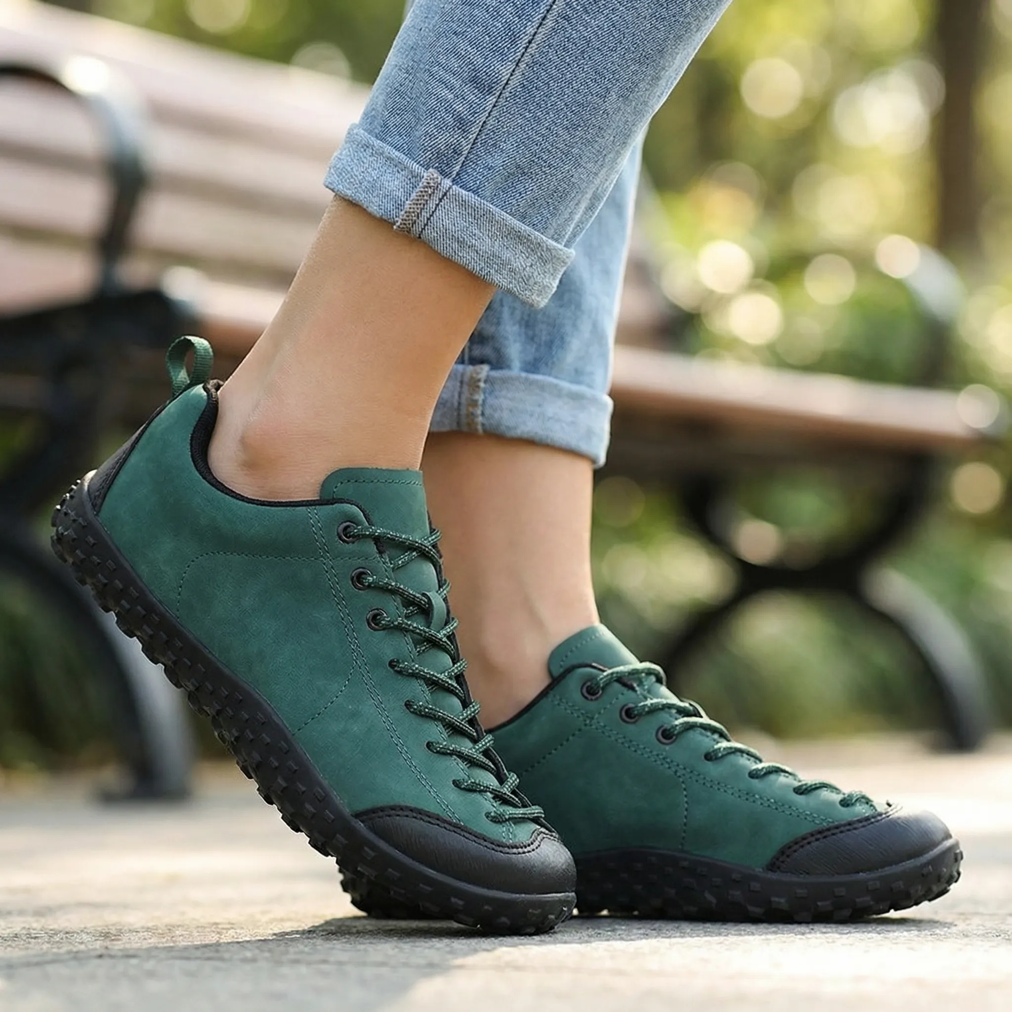 Unisex Orthopedic Barefoot Trainers with Wide Toe Box – Suede Comfort Walking Shoes - Image 17