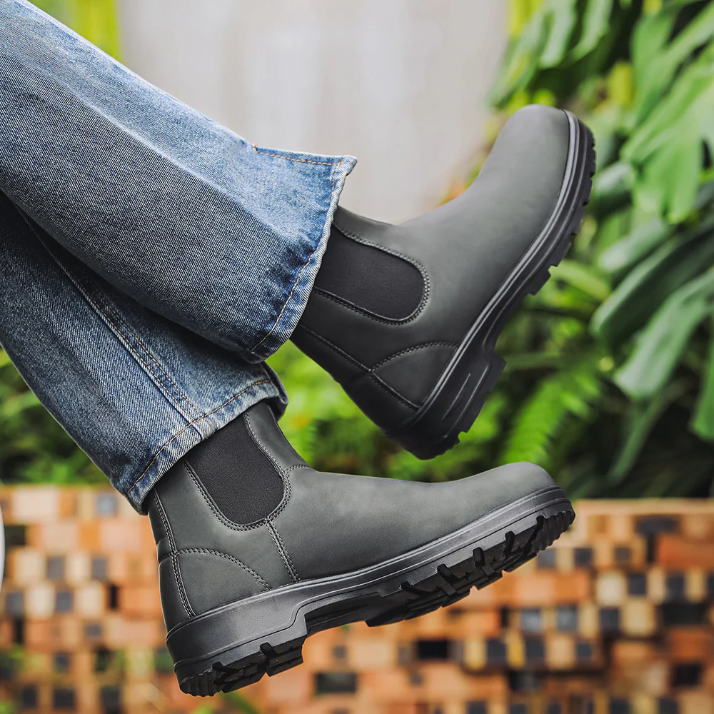 Waterproof Leather Chelsea Boots–Durable, Wide Fit & Arch Support - Image 11