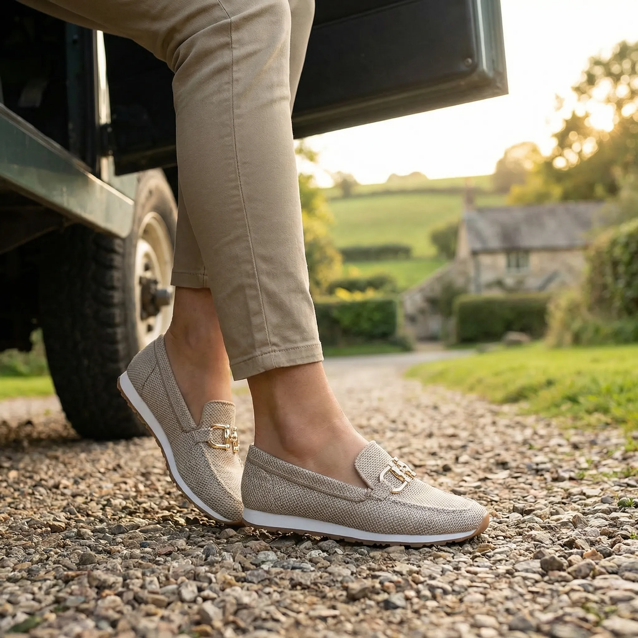 Womens Orthopaedic Loafers Extra Wide Mesh Slip On Walking Shoes - Image 19