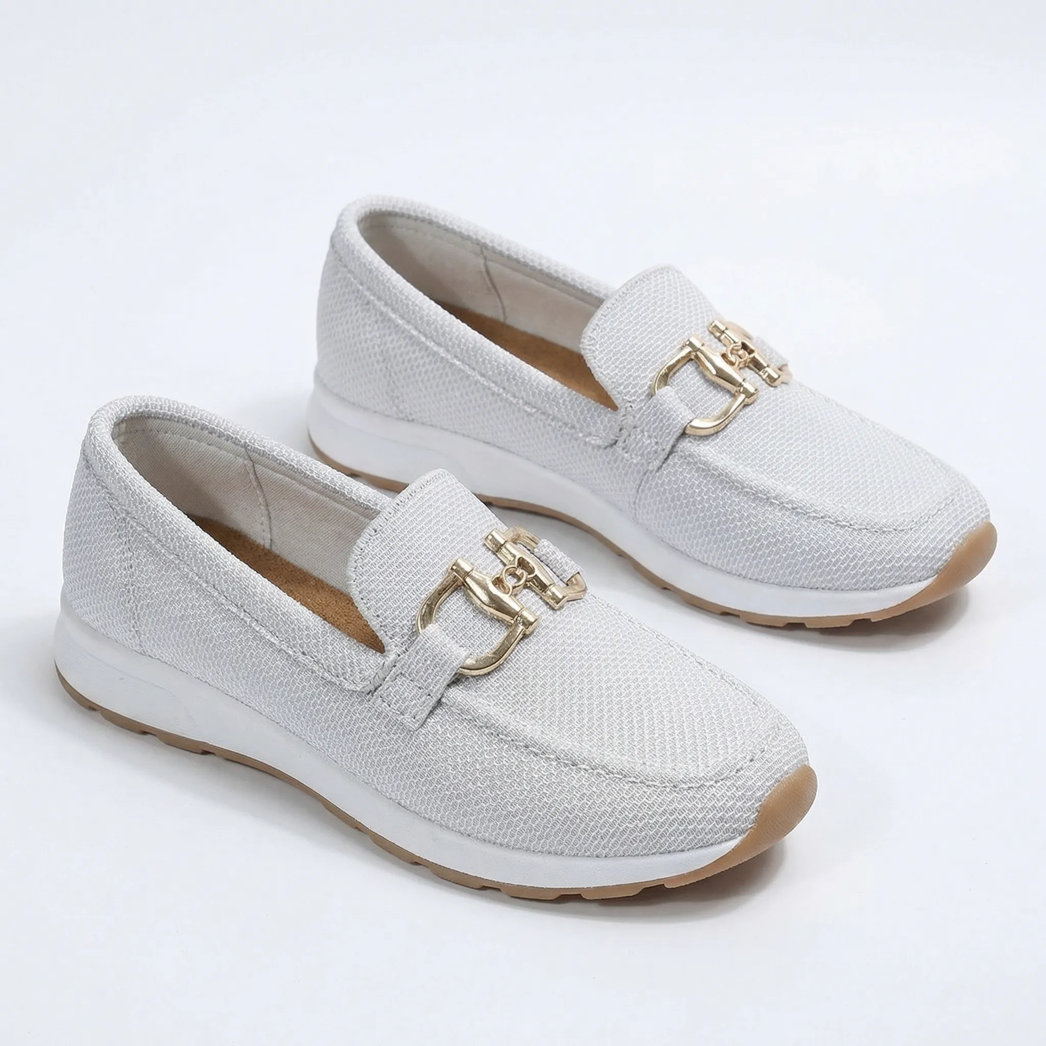 Womens Orthopaedic Loafers Extra Wide Mesh Slip On Walking Shoes - Image 3