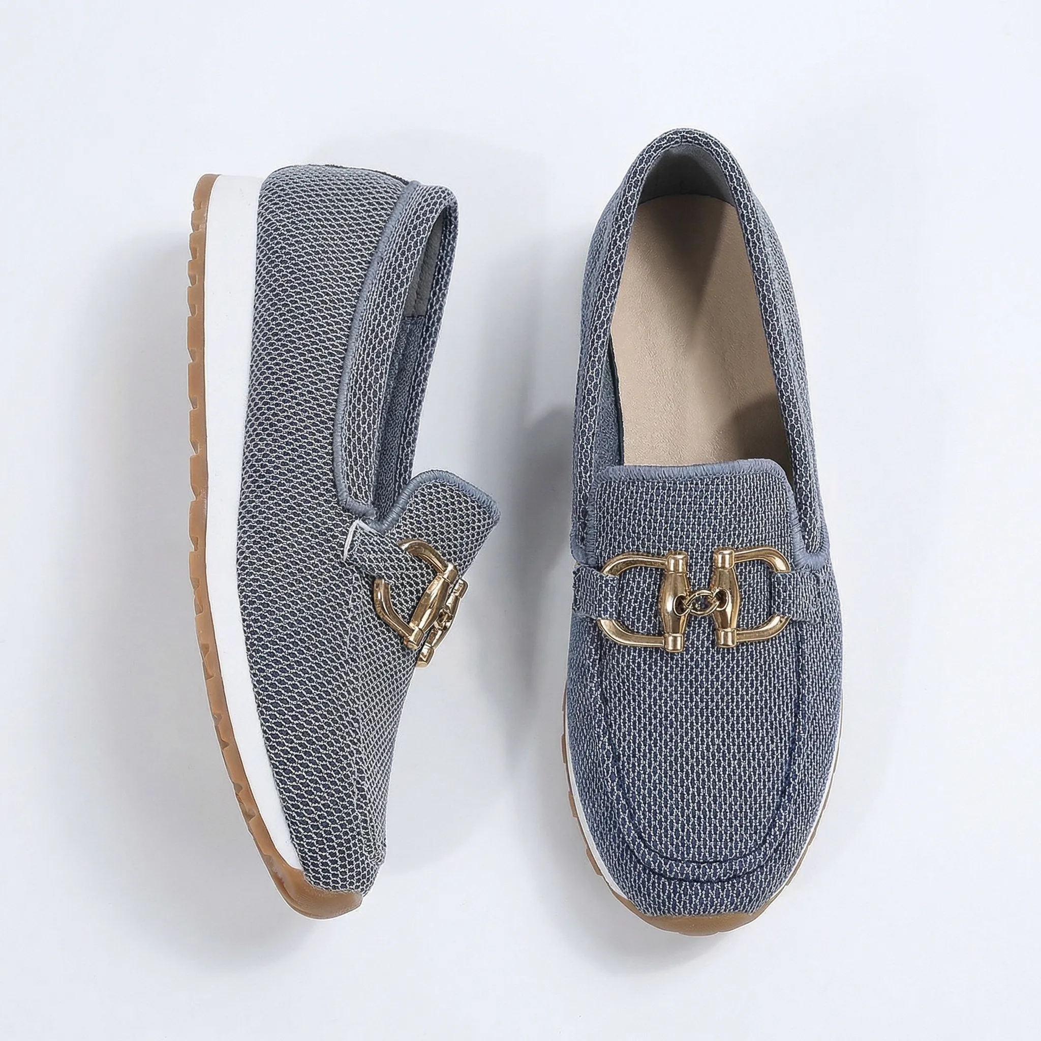 Womens Orthopaedic Loafers Extra Wide Mesh Slip On Walking Shoes - Image 8