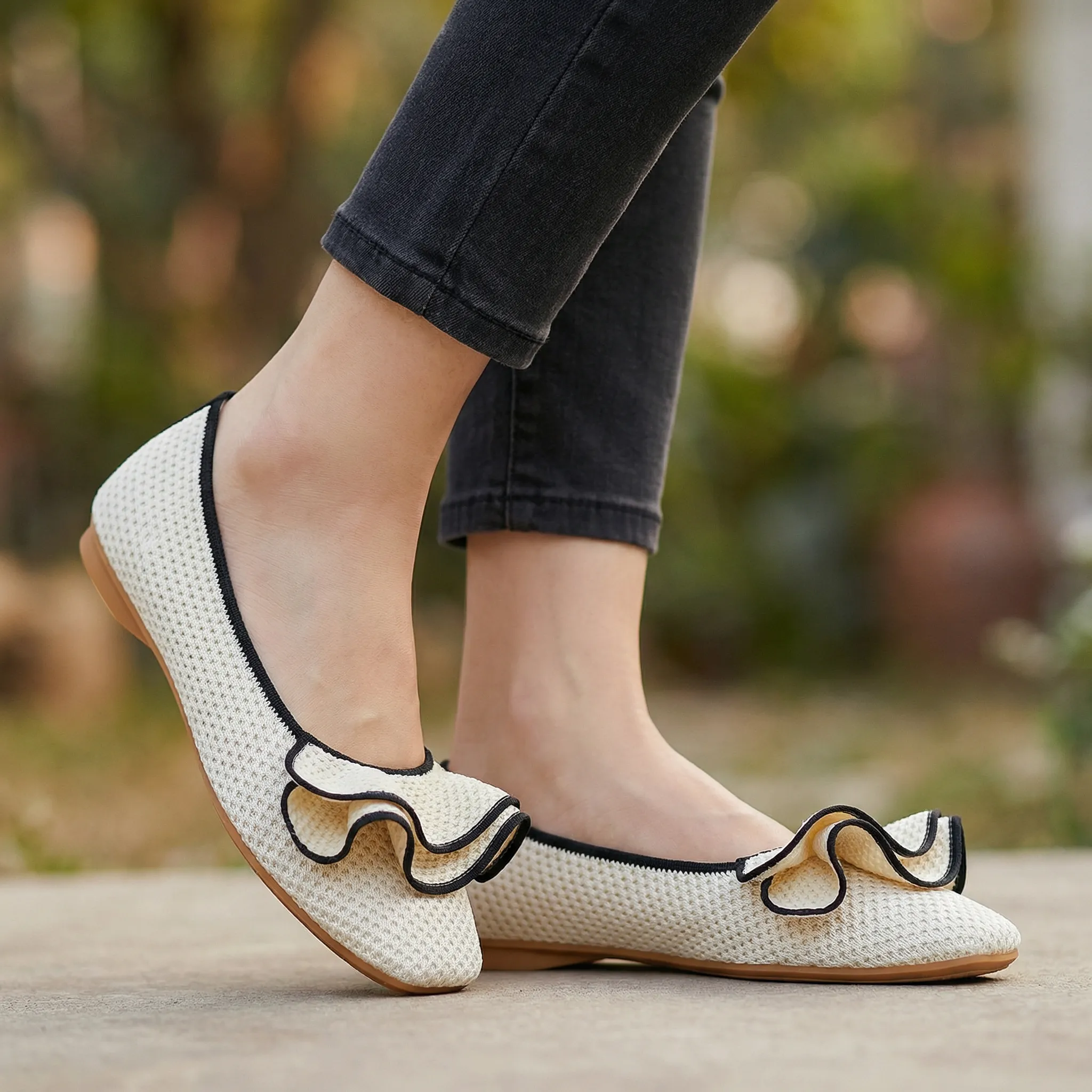 Womens Orthopaedic Wide Fit Knit Slip On Shoes Arch Support Walking - Image 15
