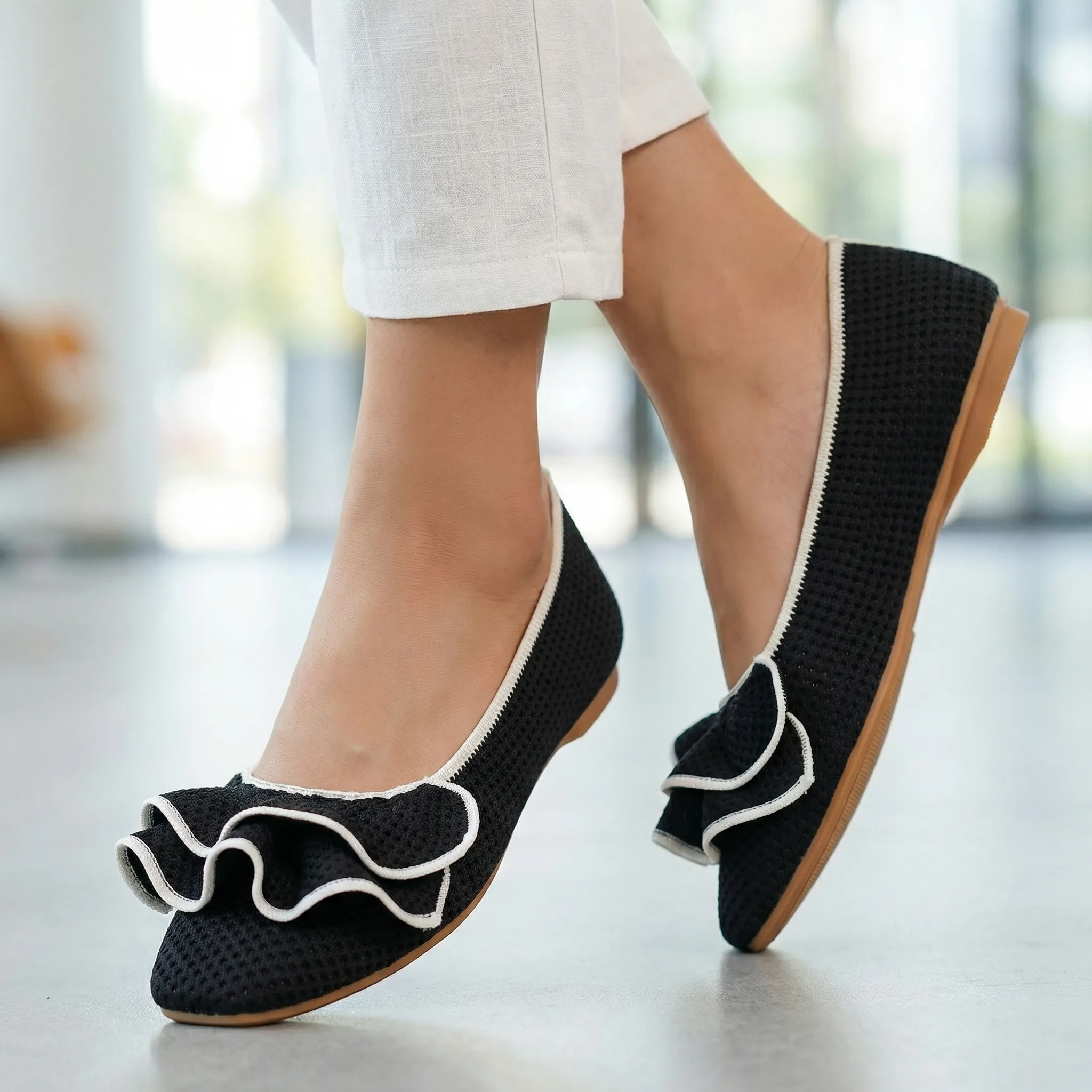 Womens Orthopaedic Wide Fit Knit Slip On Shoes Arch Support Walking - Image 20