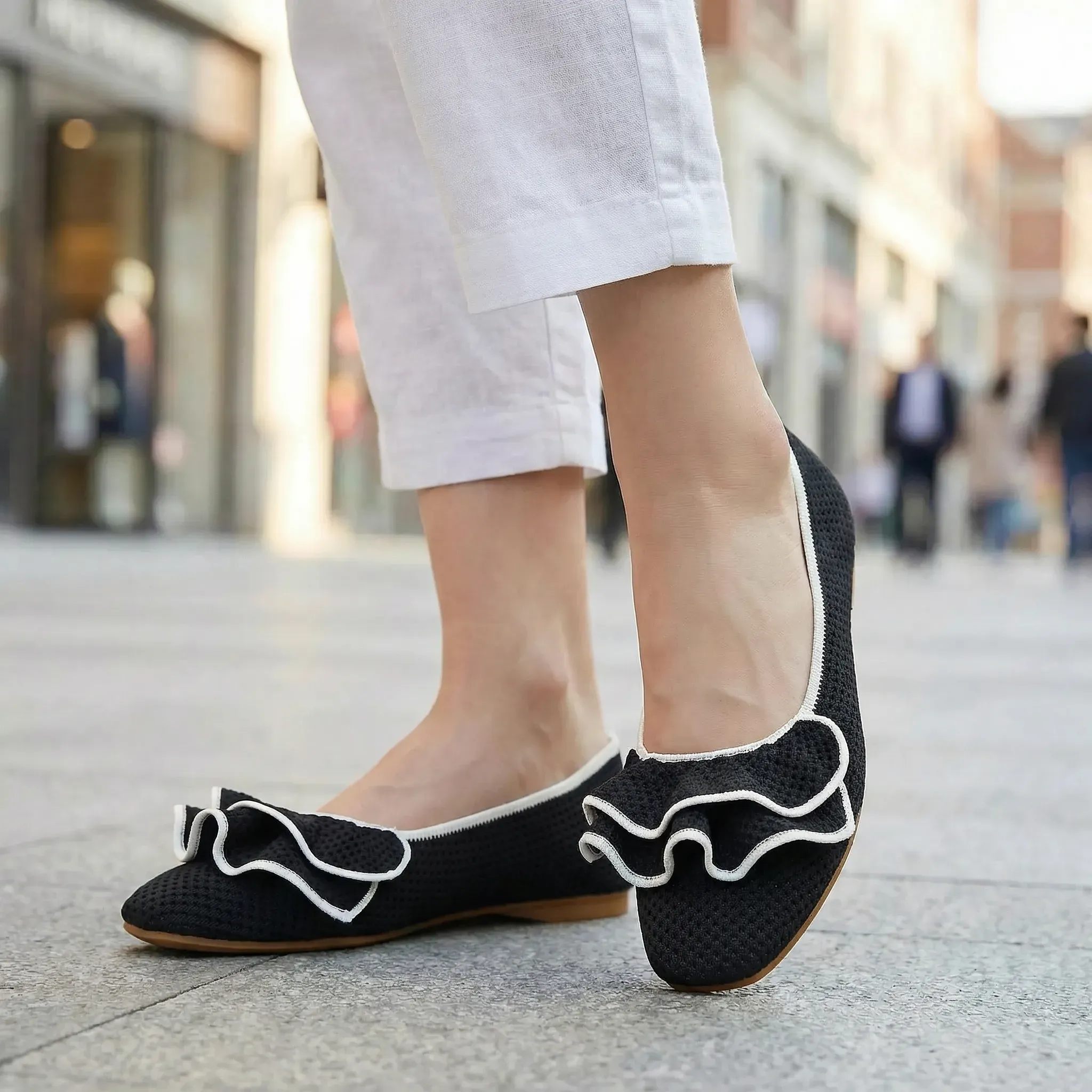 Womens Orthopaedic Wide Fit Knit Slip On Shoes Arch Support Walking - Image 22