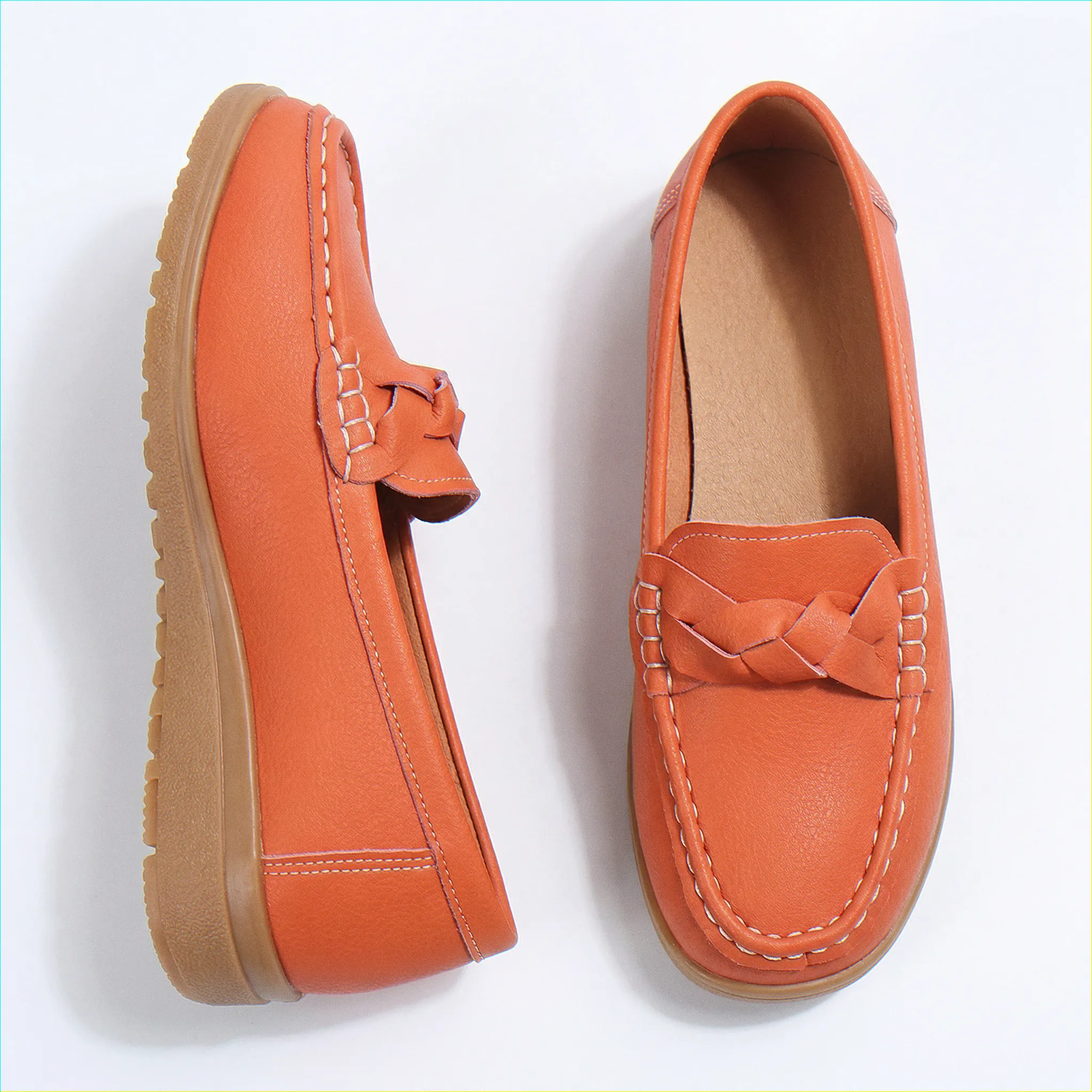 Womens Orthopaedic Wide Fit Loafers Slip On Arch Support Comfortable Walking Shoes - Image 5